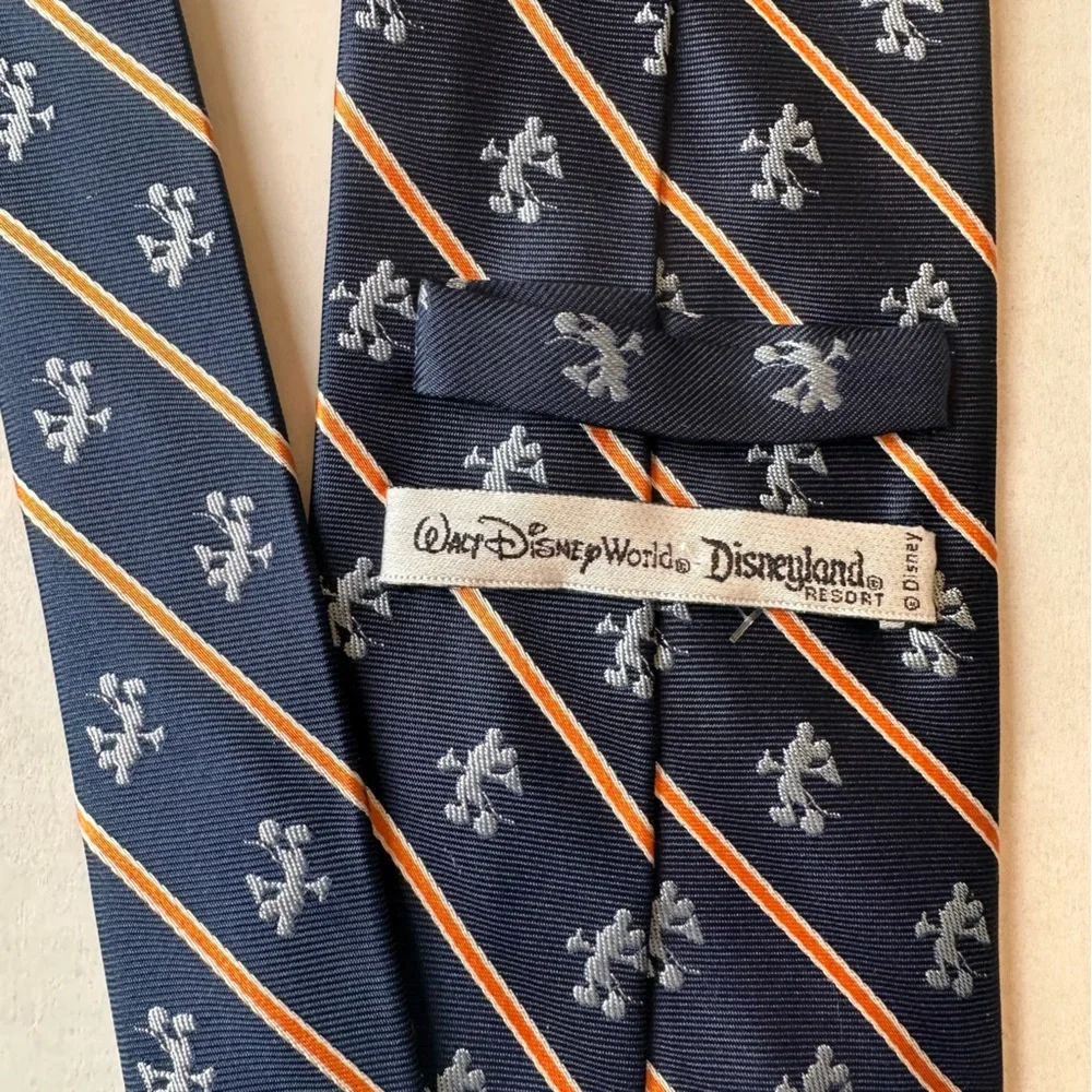 Walt Disney World Men’s‎ 100% Silk Tie Necktie Mickey Mouse Lot Of 2